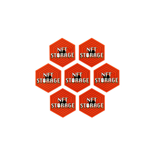 NFT.Storage Hexagonal Sticker